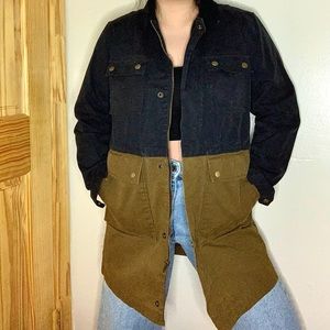 Waxed Canvas Cargo Jacket with Detachable Hood